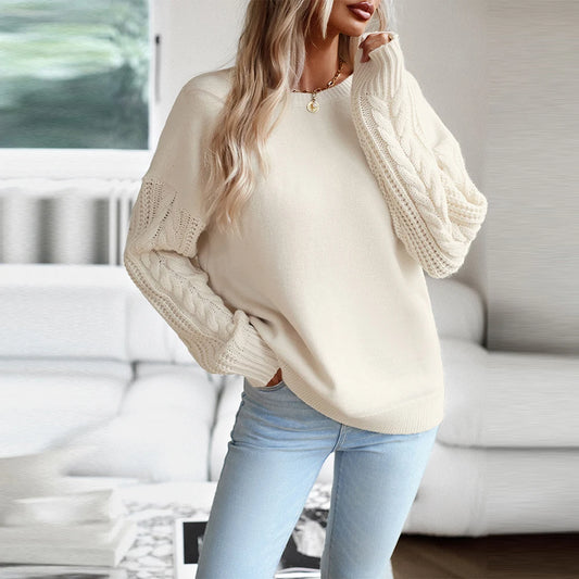 Solid Knit Sweater Tops Women's 2023 Clothing Autumn Winter Long Sleeved Basic Pullovers T -shirt Tee Female Warm Jumper Clothe