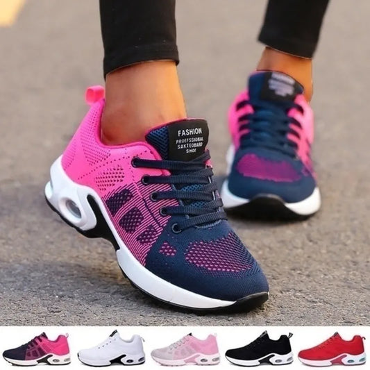 2023 New Women Sneakers Platform Mesh Light Weight Casual Sports Shoes for Women Summer Flat White Shoes Size 43 Female Shoes